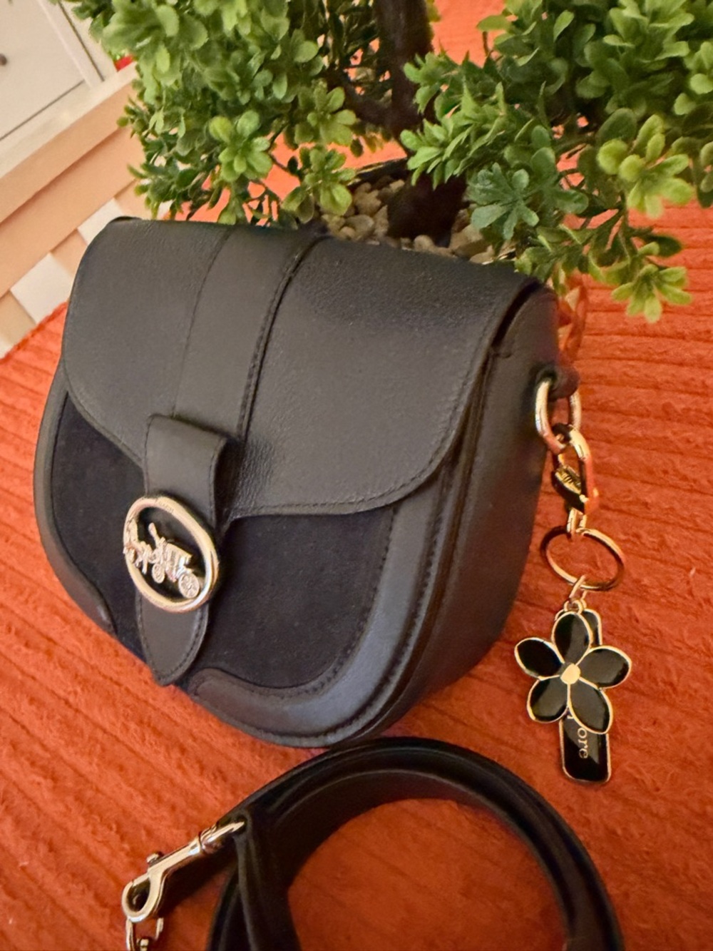 Coach Burgundy Leather Interior Patch Handbag - Picture 8 of 16